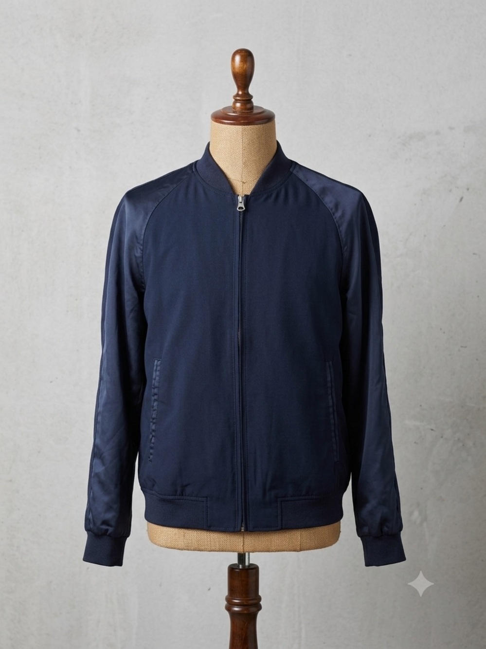 Zara navy blue bomber jacket Size M